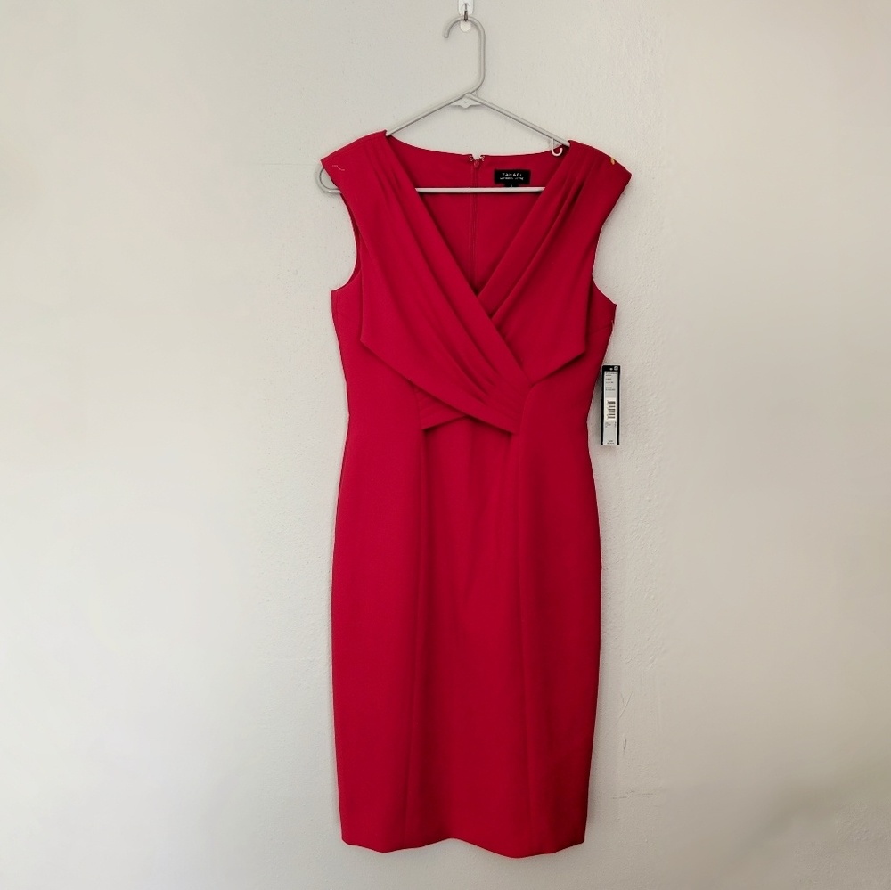 Tahari Scarlet Red Dress Size 6